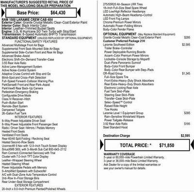 2026 RAM Ram 1500 RAM 1500 LARAMIE CREW CAB 4X4 5'7' BOX