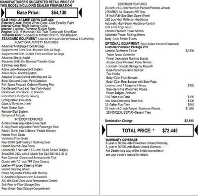 2026 RAM Ram 1500 RAM 1500 LARAMIE CREW CAB 4X4 5'7' BOX