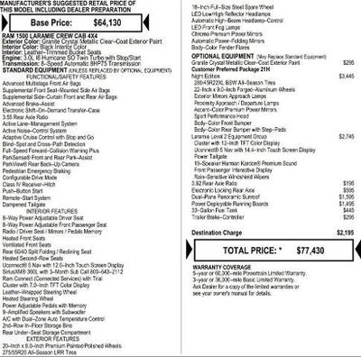 2026 RAM Ram 1500 RAM 1500 LARAMIE CREW CAB 4X4 5'7' BOX