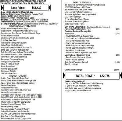 2026 RAM Ram 1500 RAM 1500 LARAMIE CREW CAB 4X4 5'7' BOX