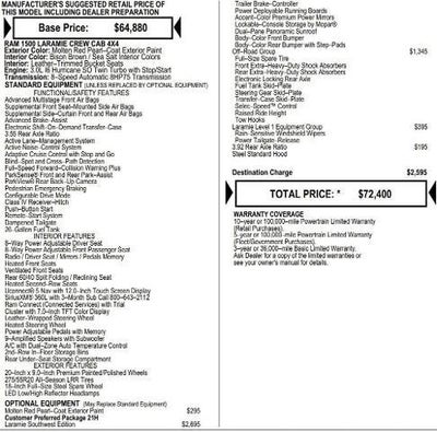 2026 RAM Ram 1500 RAM 1500 LARAMIE CREW CAB 4X4 5'7' BOX