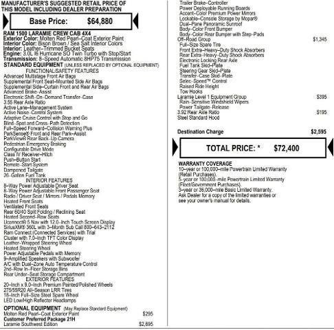 2026 RAM Ram 1500 RAM 1500 LARAMIE CREW CAB 4X4 5'7' BOX