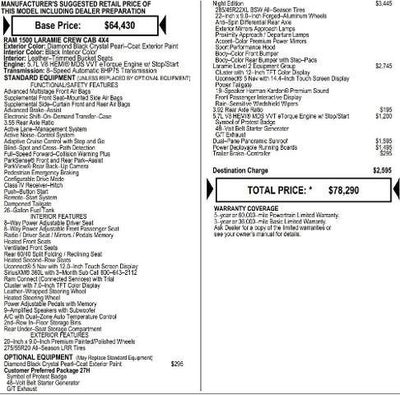 2026 RAM Ram 1500 RAM 1500 LARAMIE CREW CAB 4X4 5'7' BOX