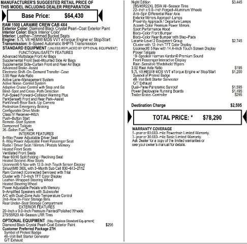 2026 RAM Ram 1500 RAM 1500 LARAMIE CREW CAB 4X4 5'7' BOX