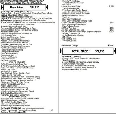 2026 RAM Ram 1500 RAM 1500 LARAMIE CREW CAB 4X4 5'7' BOX