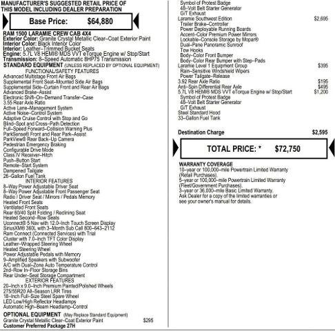 2026 RAM Ram 1500 RAM 1500 LARAMIE CREW CAB 4X4 5'7' BOX