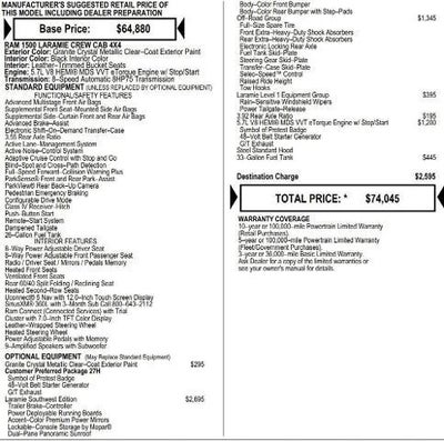 2026 RAM Ram 1500 RAM 1500 LARAMIE CREW CAB 4X4 5'7' BOX