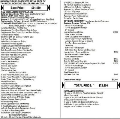 2026 RAM Ram 1500 RAM 1500 LARAMIE CREW CAB 4X4 5'7' BOX