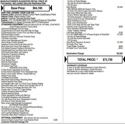 2026 RAM Ram 1500 RAM 1500 LARAMIE CREW CAB 4X4 5'7' BOX