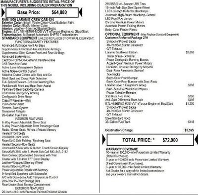 2026 RAM Ram 1500 RAM 1500 LARAMIE CREW CAB 4X4 5'7' BOX