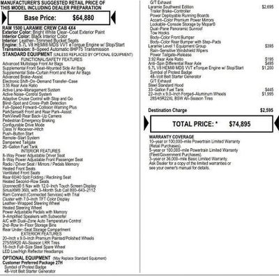 2026 RAM Ram 1500 RAM 1500 LARAMIE CREW CAB 4X4 5'7' BOX