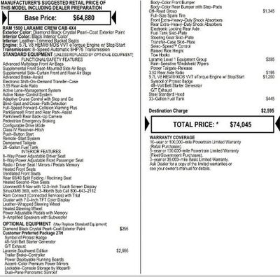 2026 RAM Ram 1500 RAM 1500 LARAMIE CREW CAB 4X4 5'7' BOX