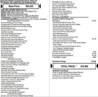 2026 RAM Ram 1500 RAM 1500 LARAMIE CREW CAB 4X4 6'4' BOX