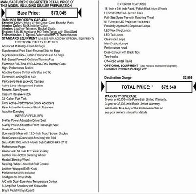 2026 RAM Ram 1500 RAM 1500 RHO CREW CAB 4X4 5'7' BOX