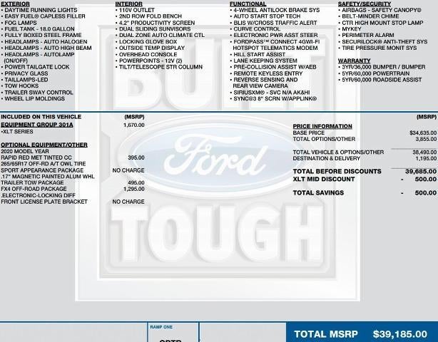 2020 Ford Ranger XLT
