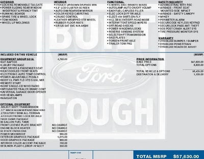 2014 Ford F-150 4WD SuperCrew 5-1/2 Ft Box SVT Raptor
