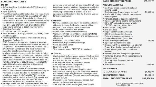 2019 GMC Acadia FWD Denali