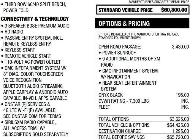 2020 GMC Yukon 4WD 4dr SLT