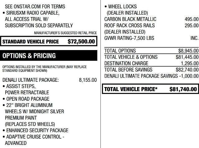 2020 GMC Yukon XL 4WD Denali