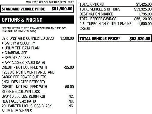 2023 GMC Sierra 1500 2WD Crew Cab Short Box Elevation