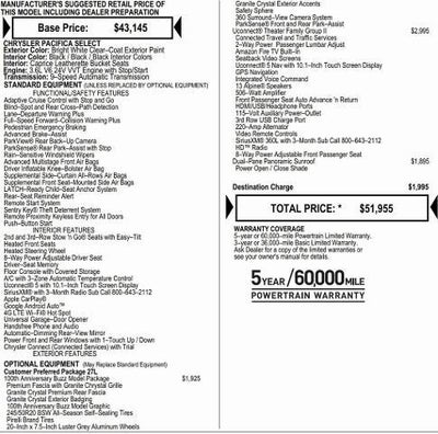 2026 Chrysler Pacifica PACIFICA SELECT