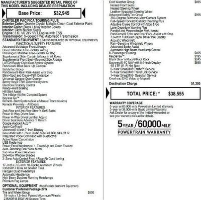 2019 Chrysler Pacifica Touring Plus FWD