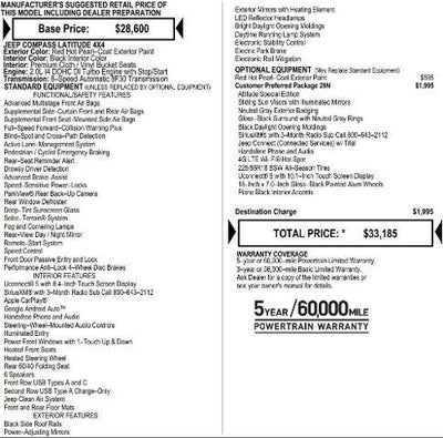 2026 Jeep Compass COMPASS LATITUDE ALTITUDE 4X4