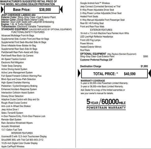 2026 Jeep Cherokee CHEROKEE LAREDO 4X4