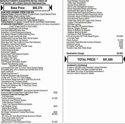 2026 RAM Ram 3500 RAM 3500 LARAMIE CREW CAB 4X4 8' BOX