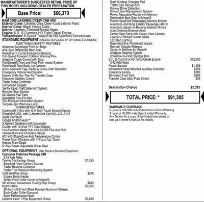 2026 RAM Ram 3500 RAM 3500 LARAMIE CREW CAB 4X4 8' BOX