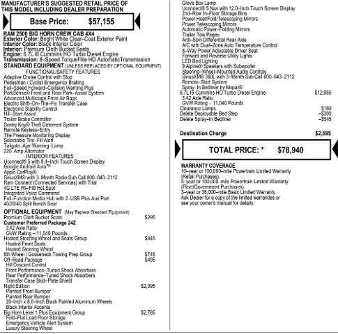 2026 RAM Ram 2500 RAM 2500 BIG HORN CREW CAB 4X4 6'4' BOX