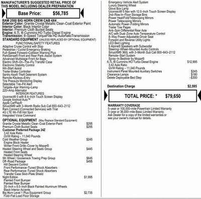 2026 RAM Ram 2500 RAM 2500 BIG HORN CREW CAB 4X4 6'4' BOX