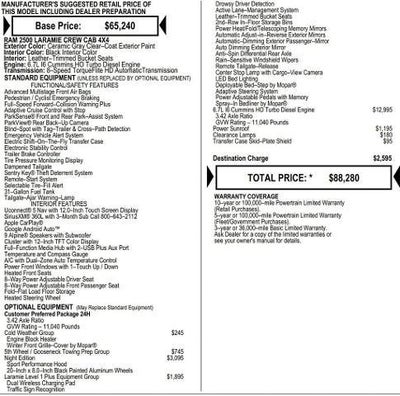 2026 RAM Ram 2500 RAM 2500 LARAMIE CREW CAB 4X4 6'4' BOX