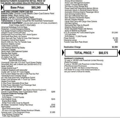 2026 RAM Ram 2500 RAM 2500 LARAMIE CREW CAB 4X4 6'4' BOX
