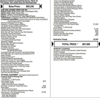 2026 RAM Ram 2500 RAM 2500 LARAMIE CREW CAB 4X4 6'4' BOX