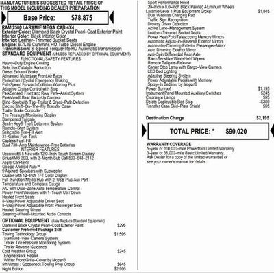2026 RAM Ram 2500 RAM 2500 LARAMIE MEGA CAB 4X4 6'4' BOX