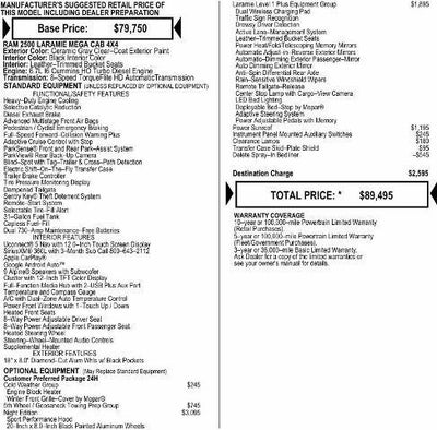 2026 RAM Ram 2500 RAM 2500 LARAMIE MEGA CAB 4X4 6'4' BOX