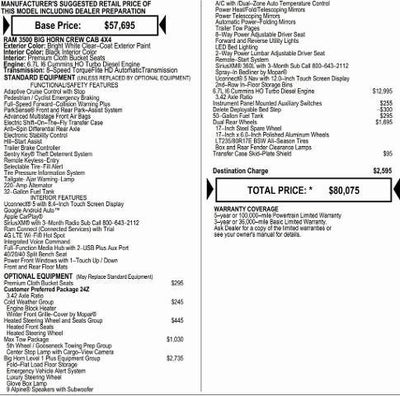 2026 RAM Ram 3500 RAM 3500 BIG HORN CREW CAB 4X4 8' BOX