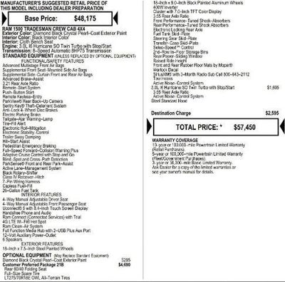 2026 RAM Ram 1500 RAM 1500 WARLOCK CREW CAB 4X4 5'7' BOX