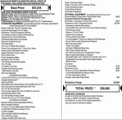 2026 RAM Ram 2500 RAM 2500 TRADESMAN CREW CAB 4X4 6'4' BOX