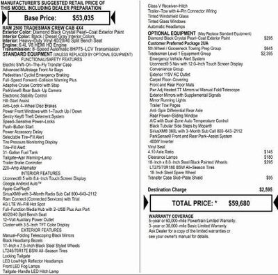 2026 RAM Ram 2500 RAM 2500 TRADESMAN CREW CAB 4X4 6'4' BOX