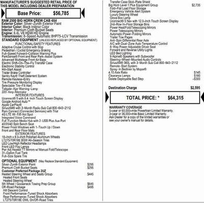 2026 RAM Ram 2500 RAM 2500 BIG HORN CREW CAB 4X4 6'4' BOX