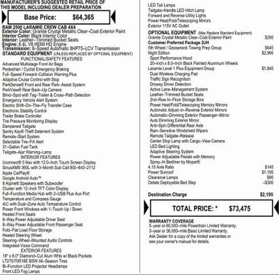 2026 RAM Ram 2500 RAM 2500 LARAMIE CREW CAB 4X4 6'4' BOX