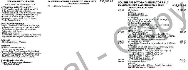 2023 Toyota Tacoma 4WD 4WD SR Double Cab 5' Bed V6 AT (GS)