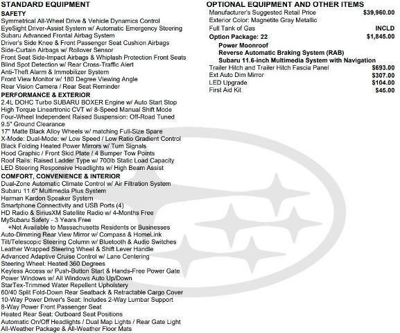 2025 Subaru Outback Wilderness