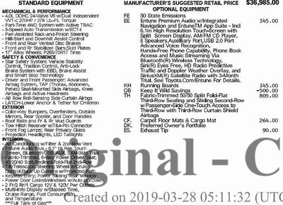 2019 Toyota 4Runner SR5 4WD (GS)