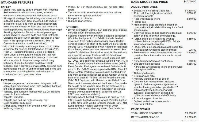 2022 Chevrolet Silverado 1500 LTD LT All Star Edition