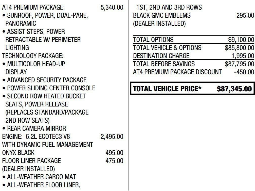 2025 GMC Yukon XL AT4