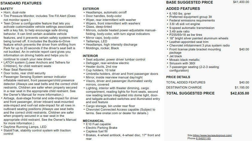 2021 Chevrolet Traverse LT Leather