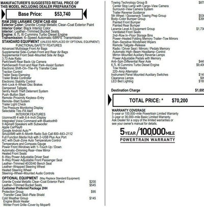 2021 RAM 2500 Laramie Crew Cab 4x4 6'4" Box